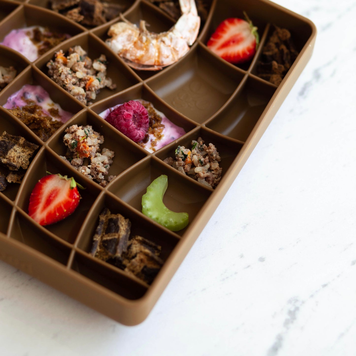 wavies slow feeder bowl | carob