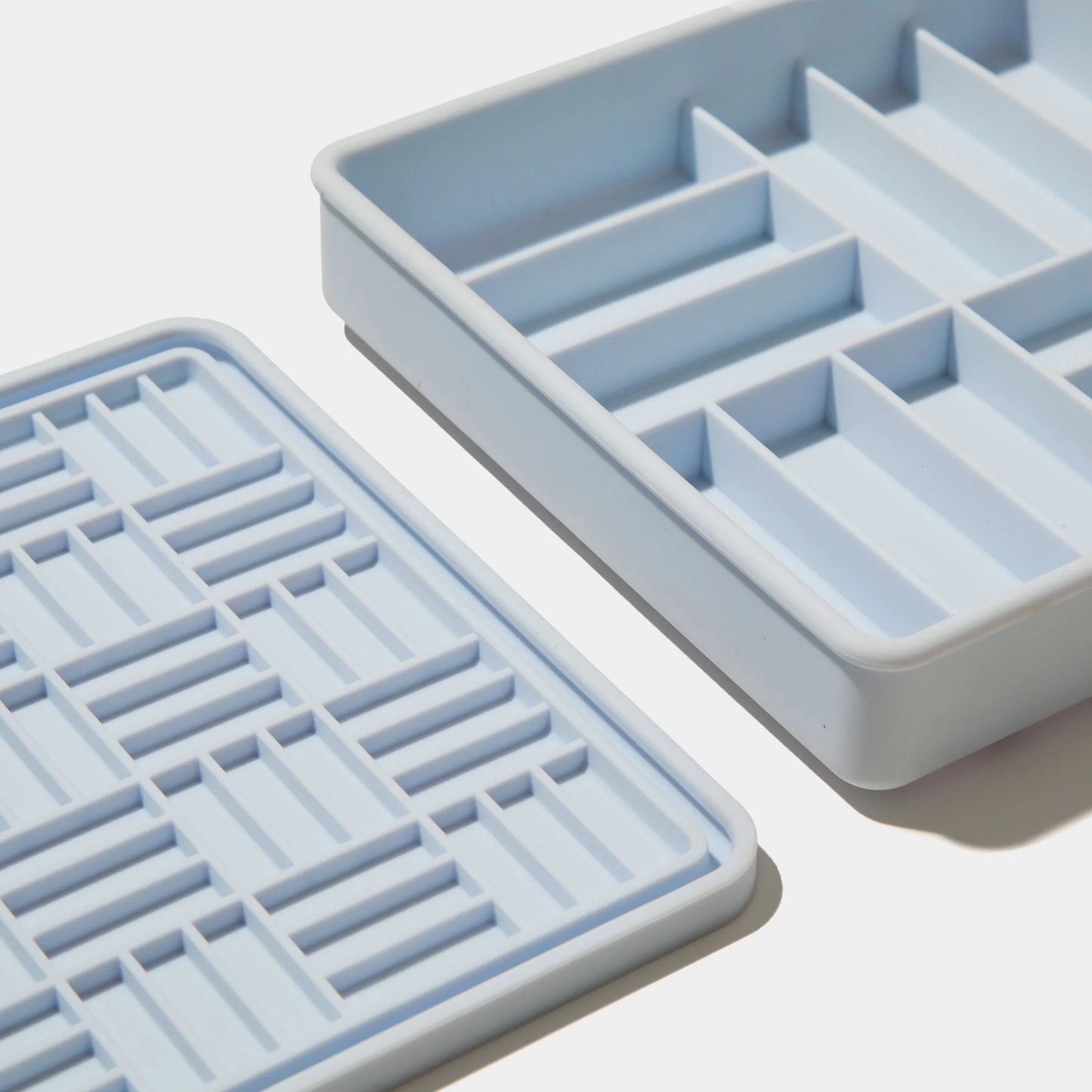 3-in-1 parquet slow feeder bowl (sky)