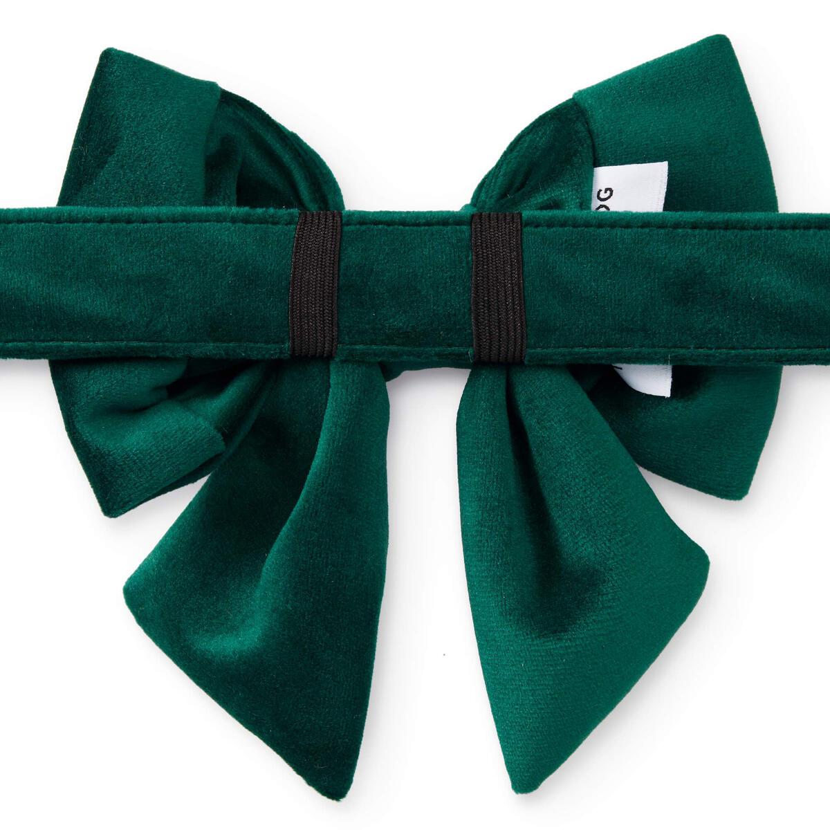 Forest Green Velvet Sailor Bow