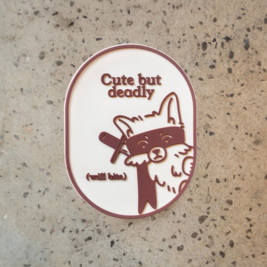 Cute But Deadly Leash Patch