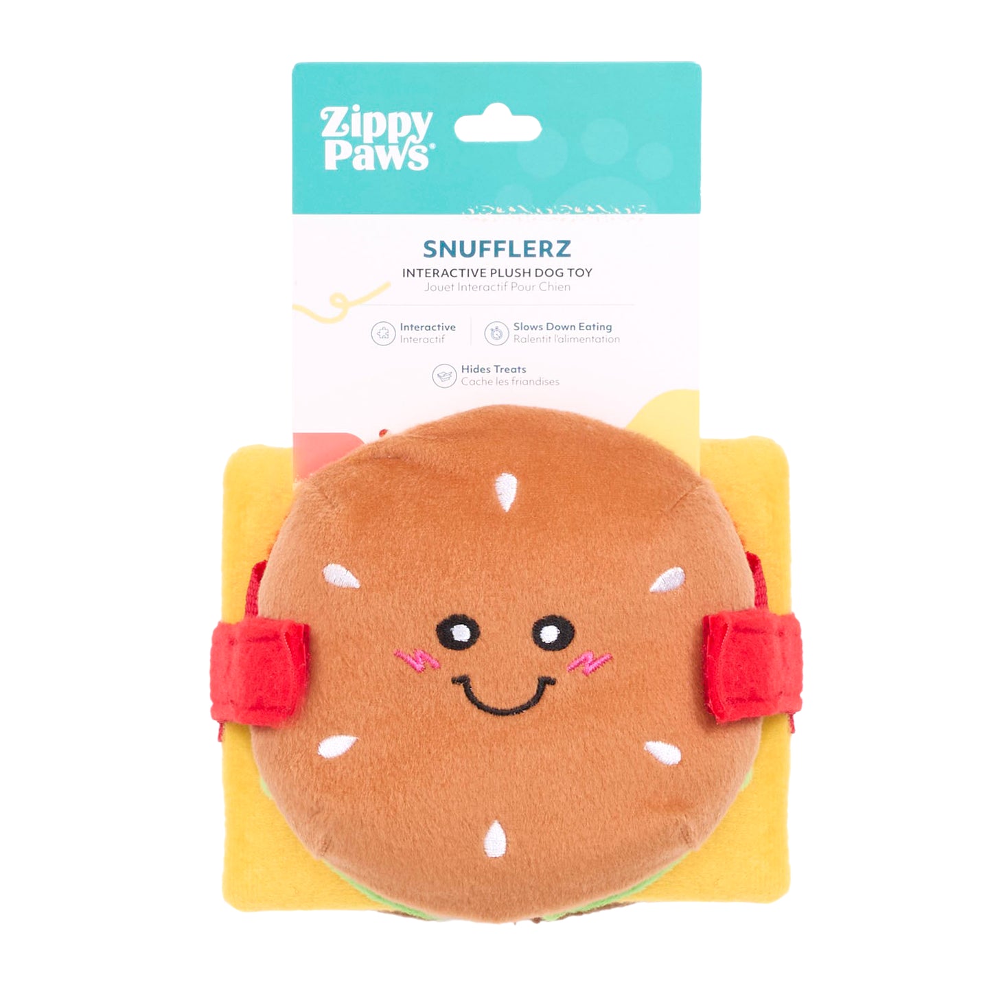 Cheeseburger Snuffle Stacker Toy