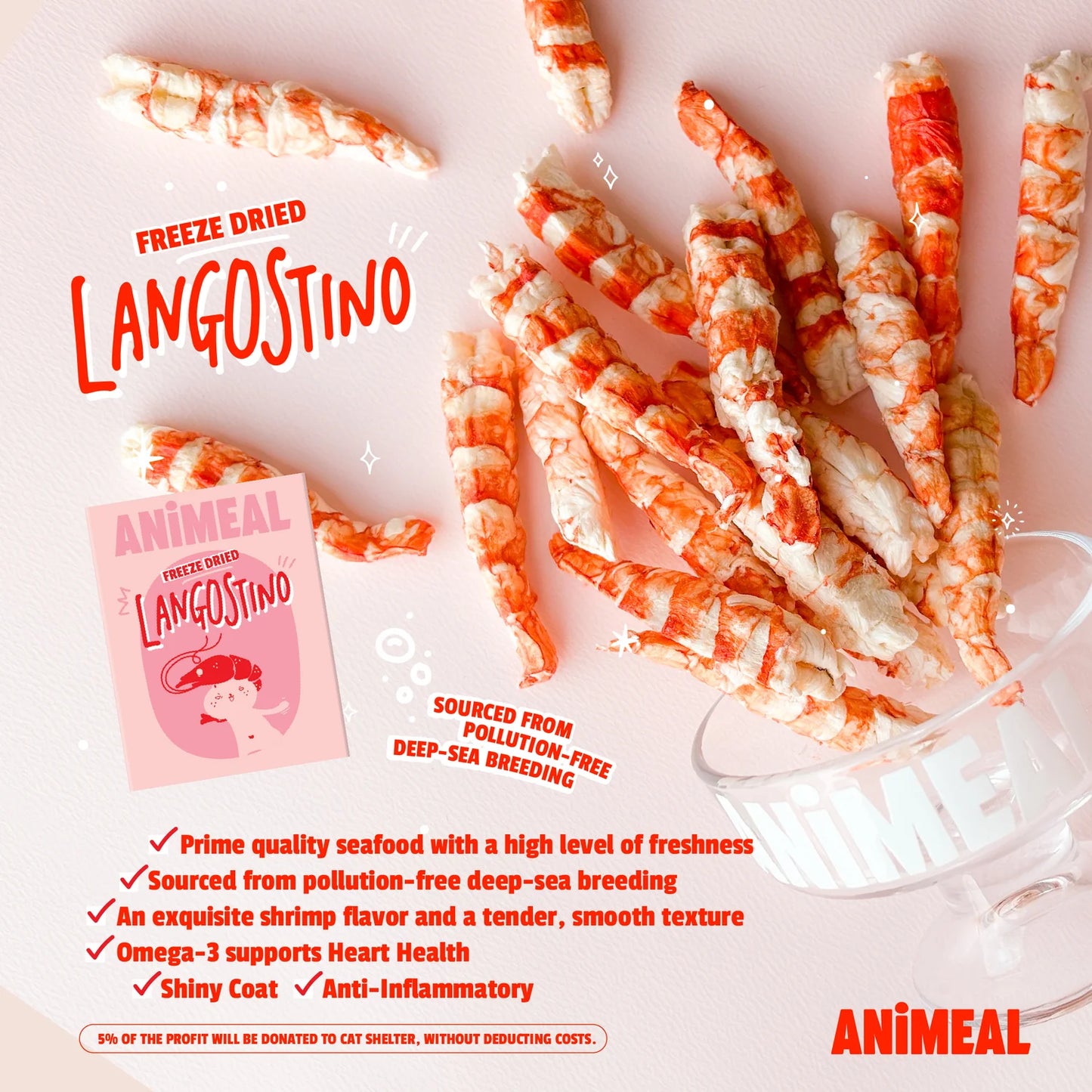 Freeze Dried Argentine Langostino