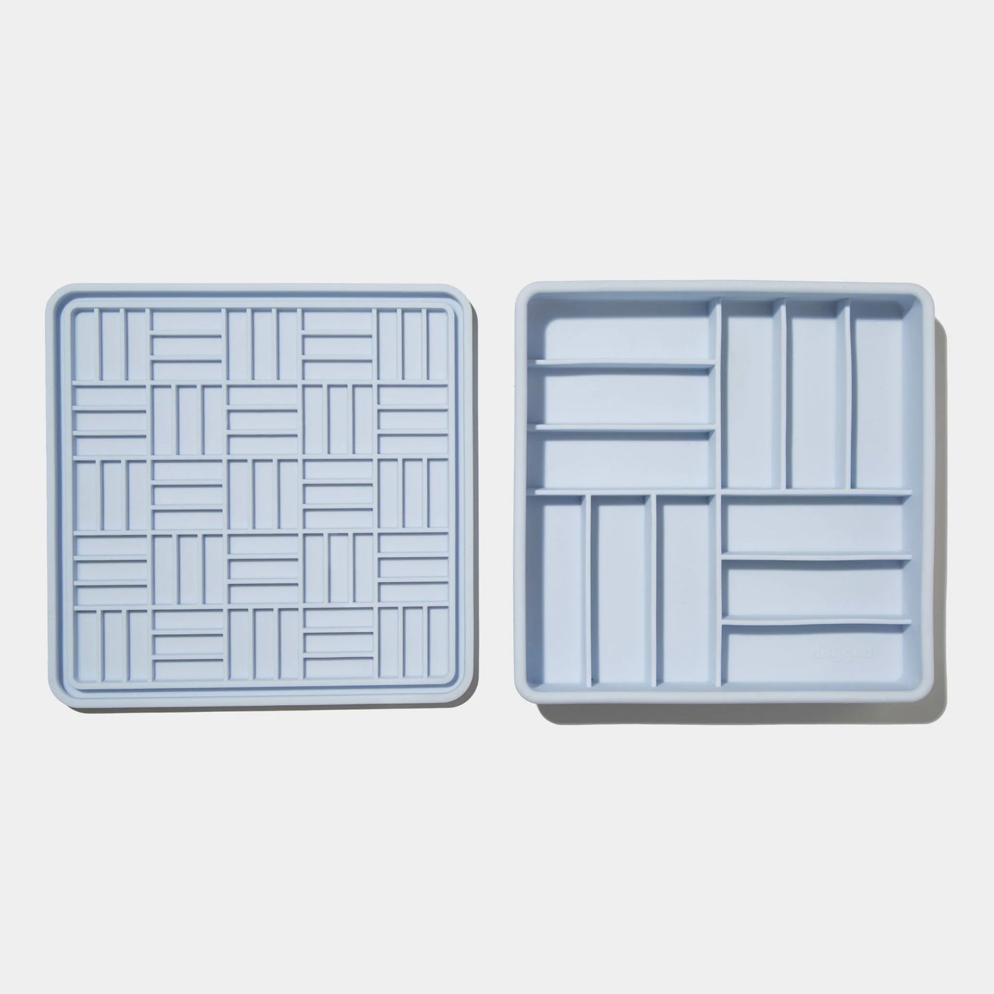 3-in-1 parquet slow feeder bowl (sky)