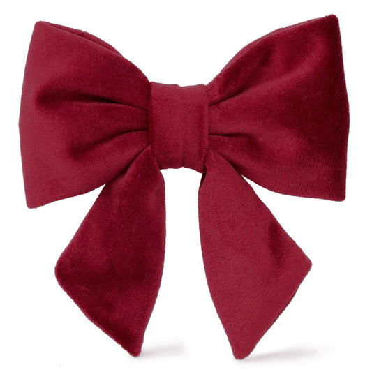 Burgundy Velvet Sailor Bow