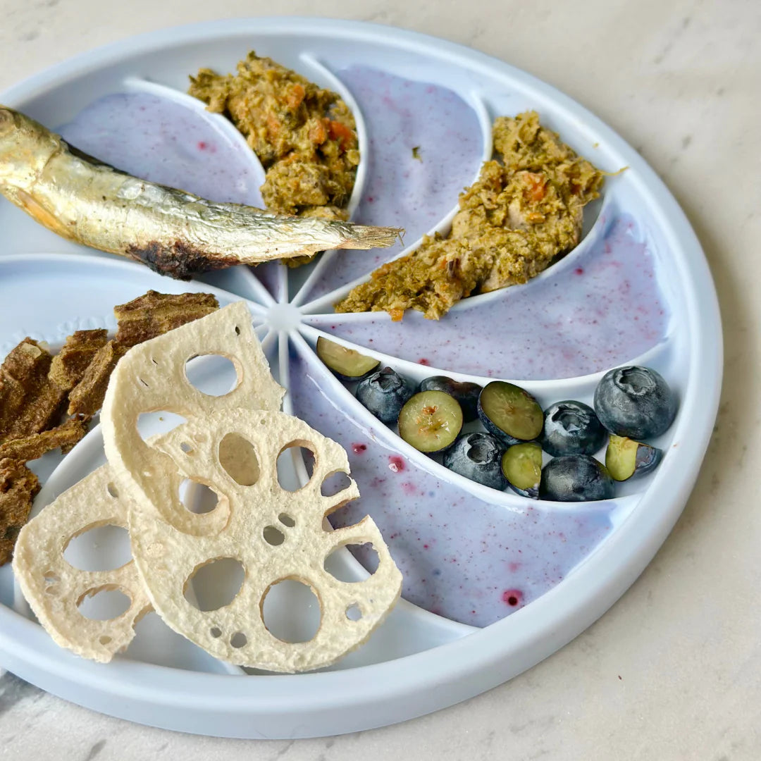 wheelies lick mat & lid | blueberry