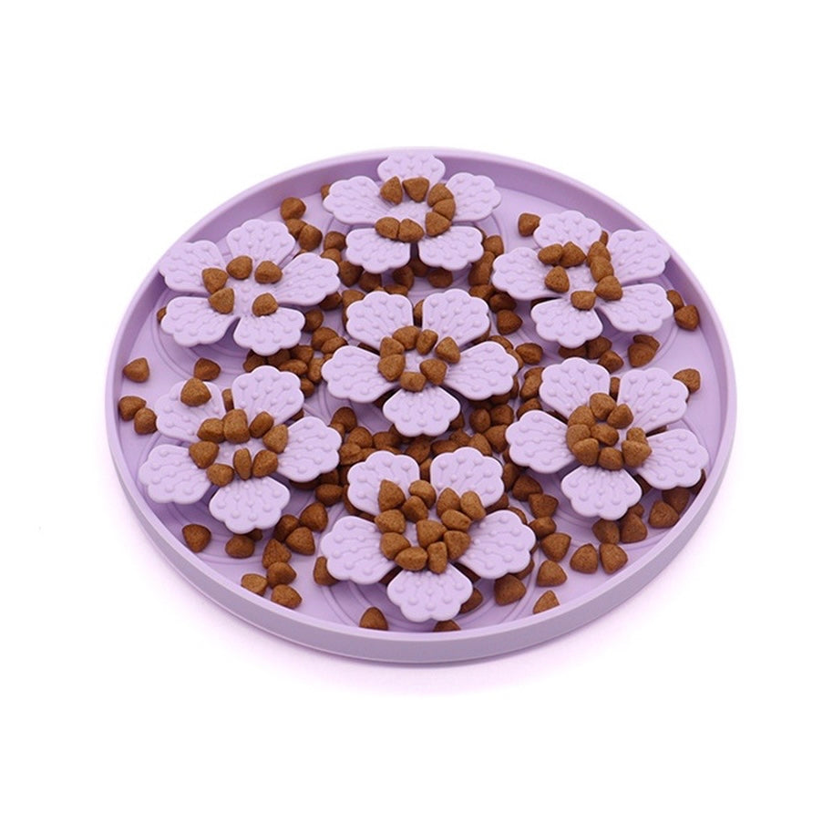 Hibiscus Flower Slow Feeder Mat