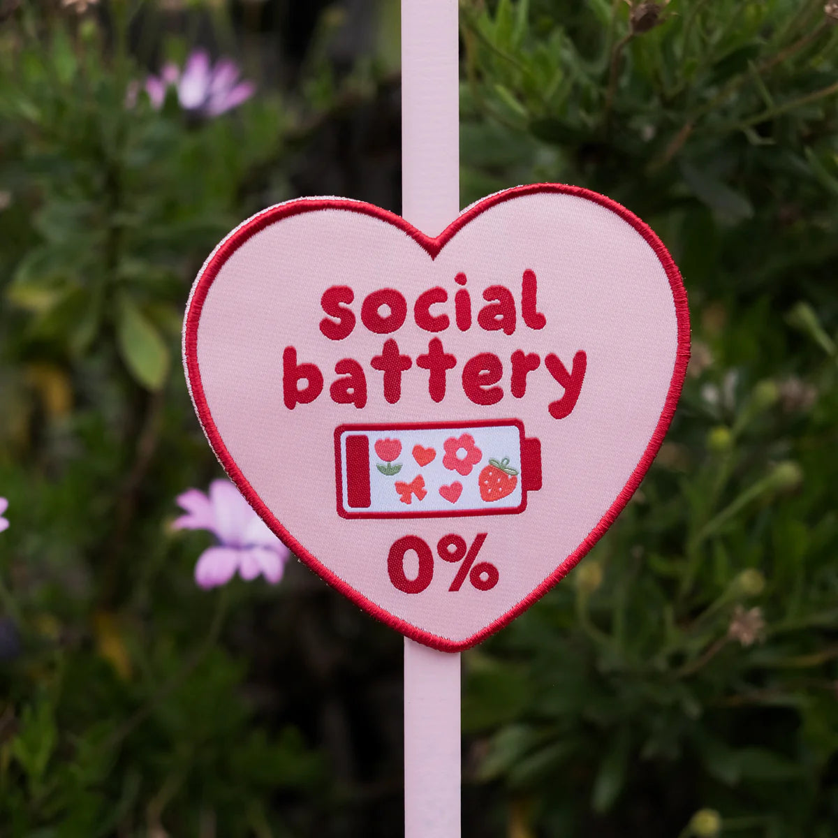 low social battery attachable patch