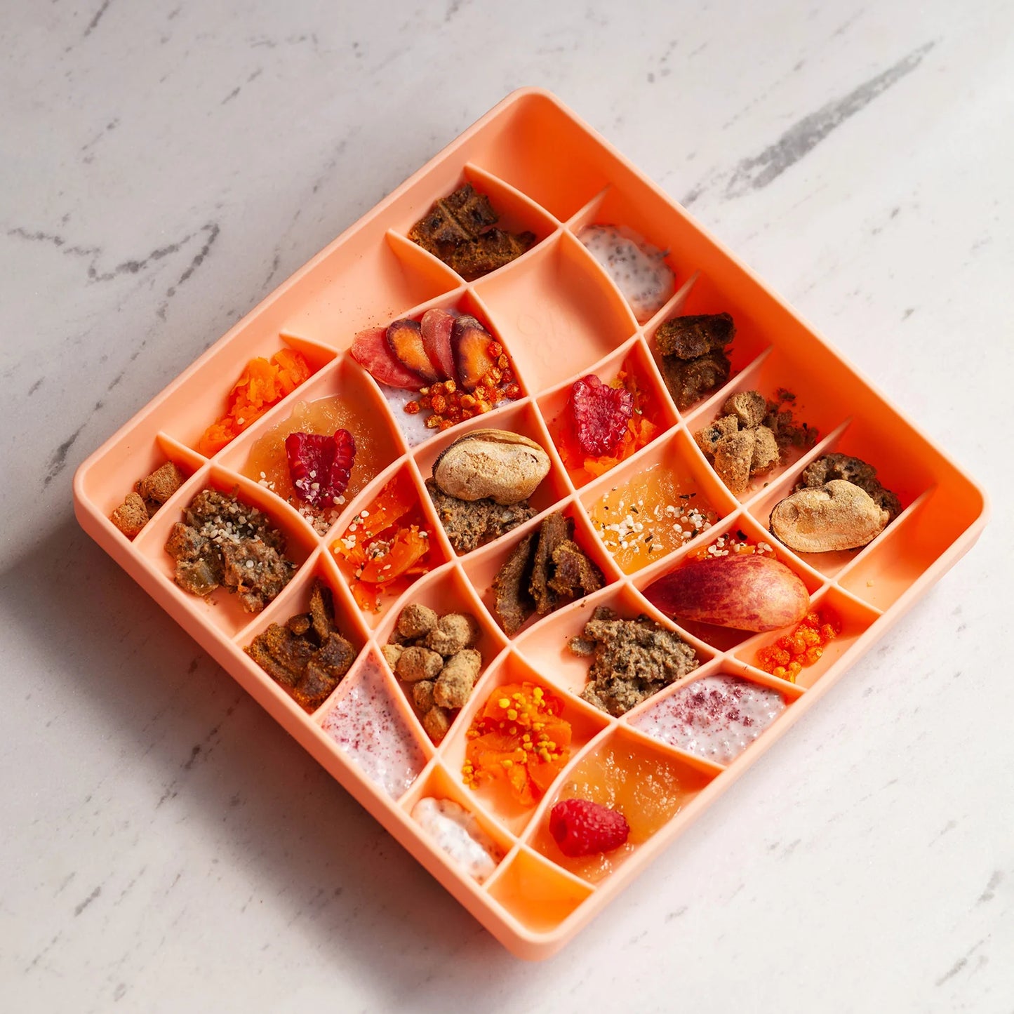 wavies slow feeder bowl | salmon