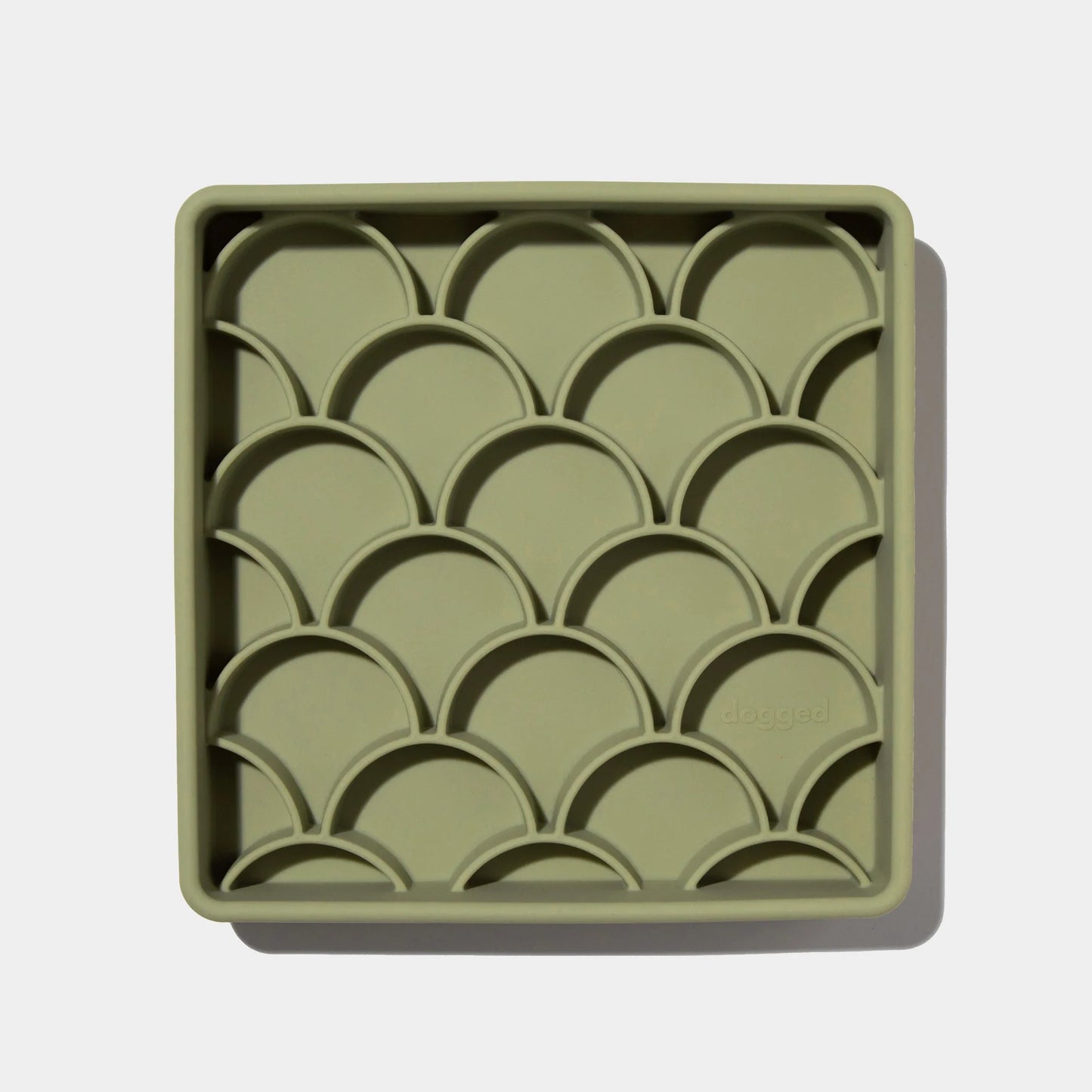 3-in-1 fish scale slow feeder bowl (olive)