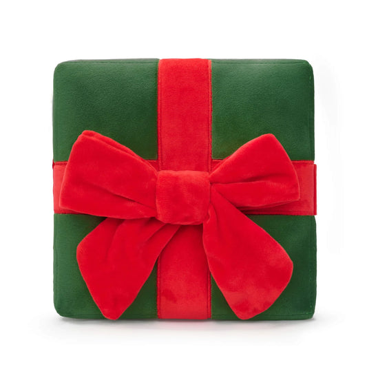 Holiday Present Interactive Snuffle Dog Toy