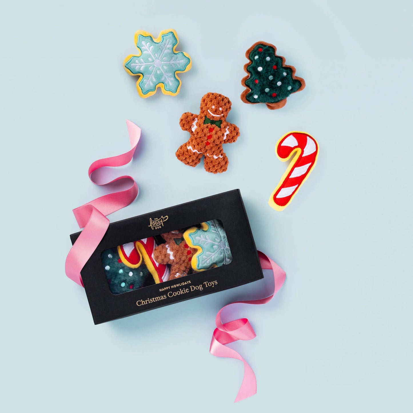 Christmas Cookies Dog Toy (Set of 4)