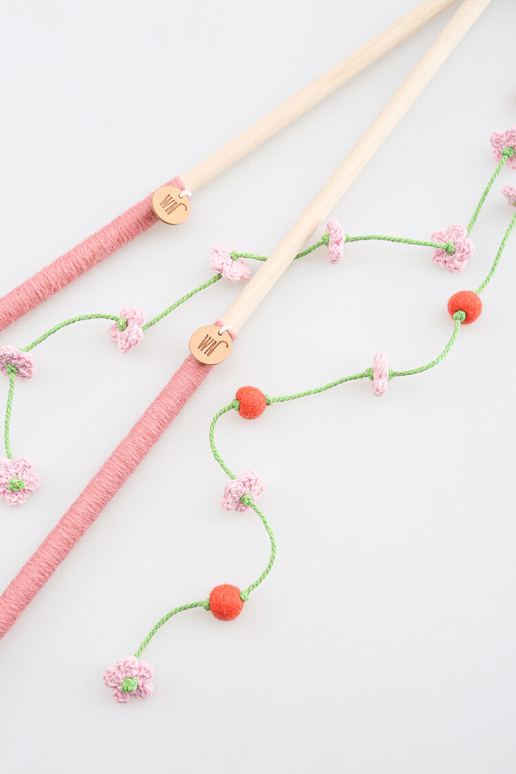 Cherry Blossom Rod Cat Toy