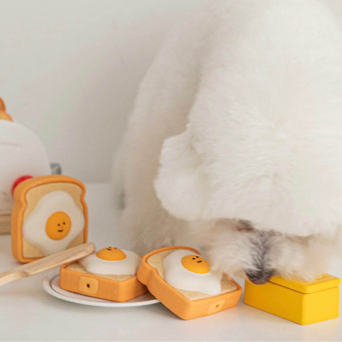 Egg Toast Latex Toy