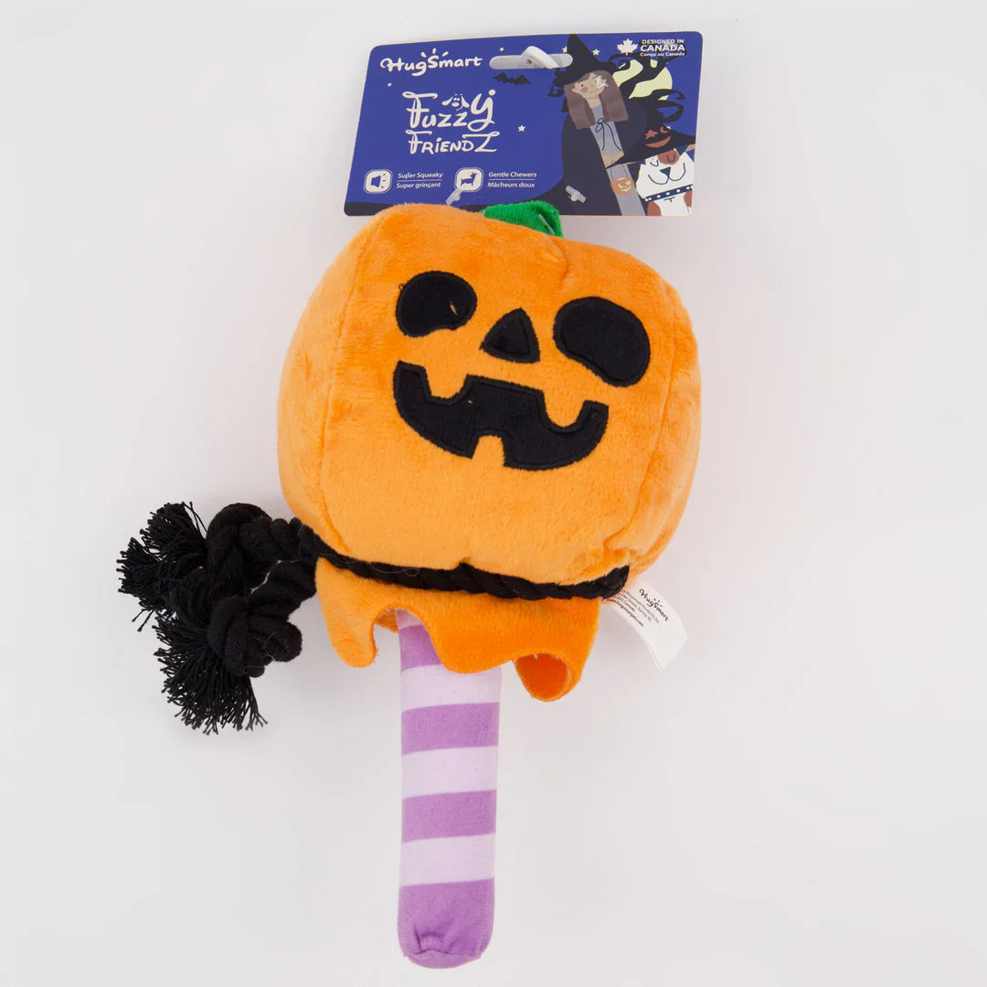 Pumpkin Lollipop Squeaky Toy