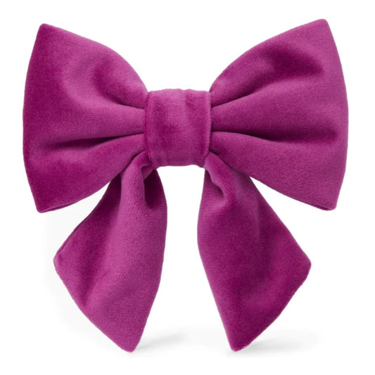 Plum Velvet Sailor Bow