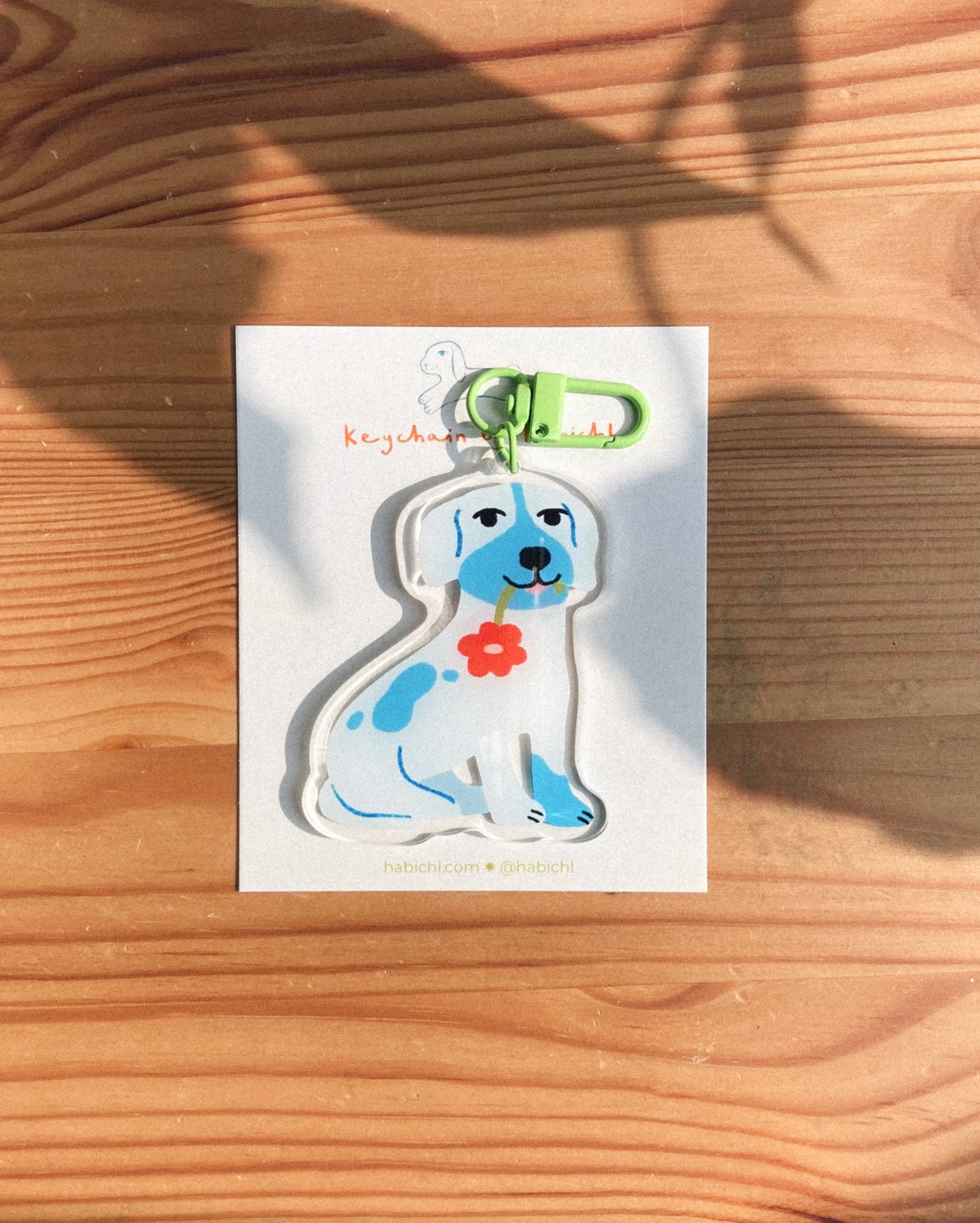 Naughty and Nice Pup Acrylic Keychain