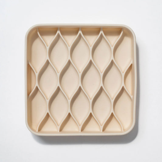 argyle slow feeder bowl (buttercream)