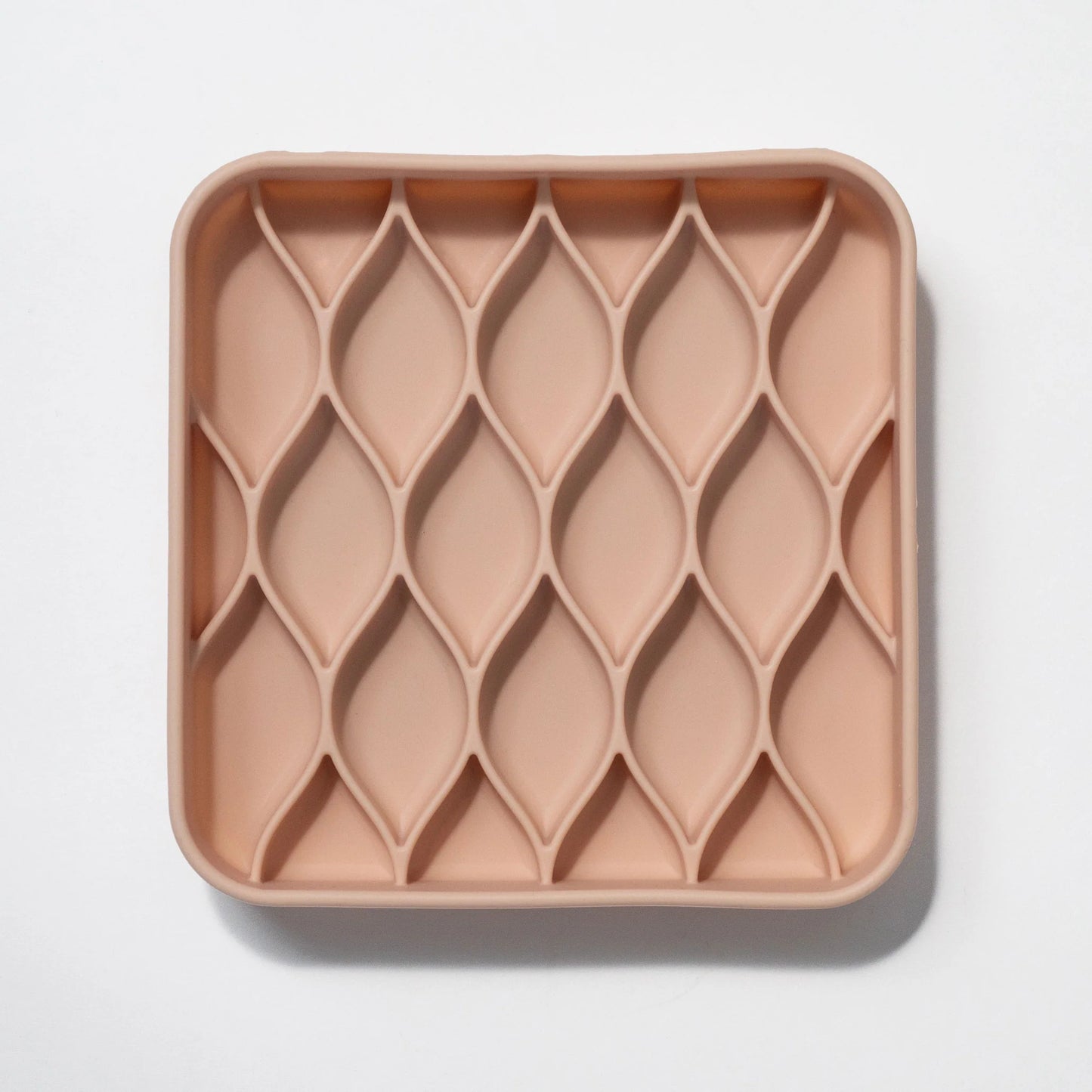 argyle slow feeder bowl (rose water)