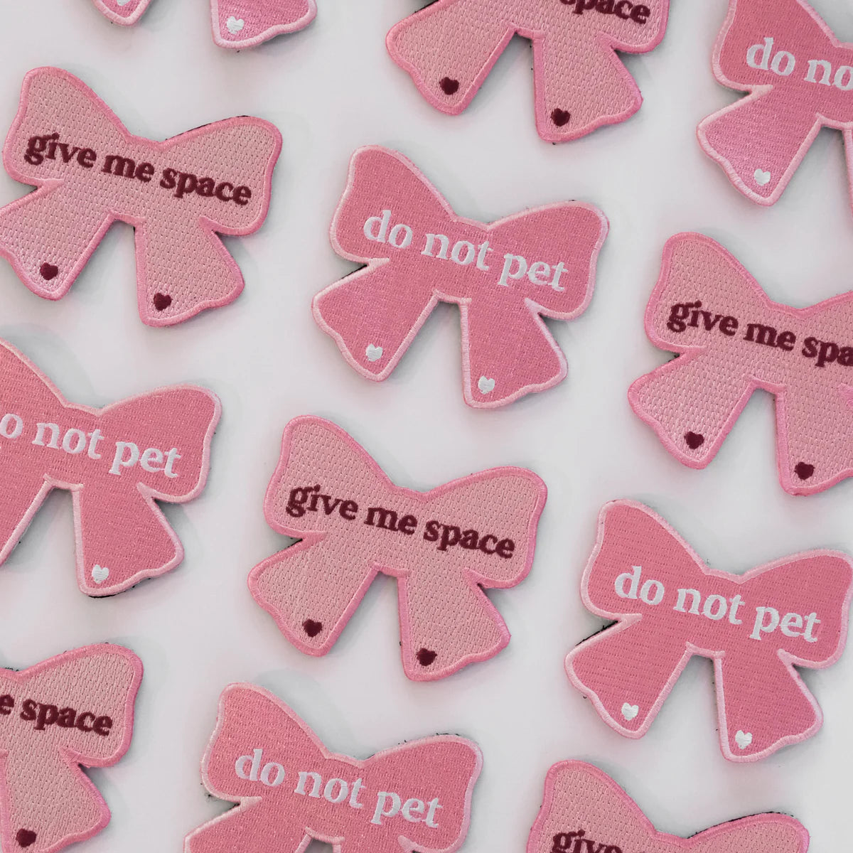 i'm just a girl (bow) attachable patch