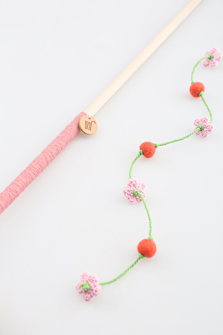 Cherry Blossom Rod Cat Toy
