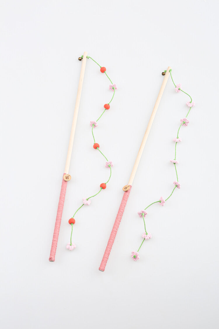 Cherry Blossom Rod Cat Toy