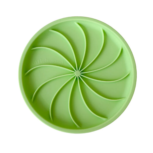 wheelies lick mat & lid | honeydew