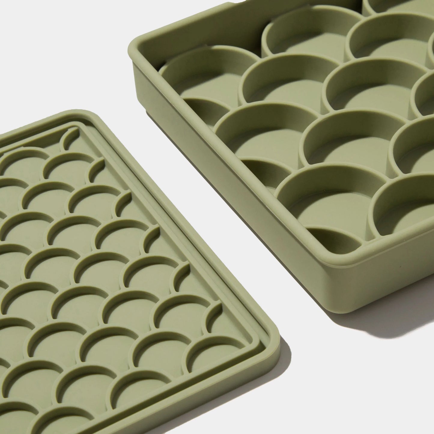 3-in-1 fish scale slow feeder bowl (olive)