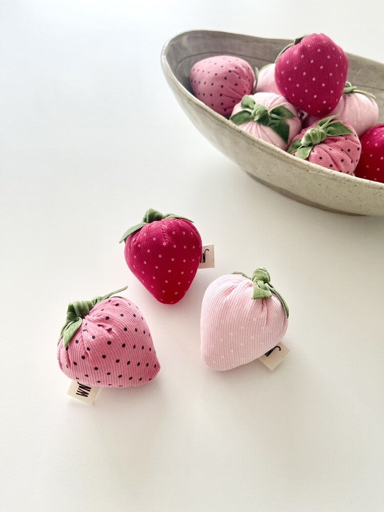 Strawberry Dog Toy (Set of 3)