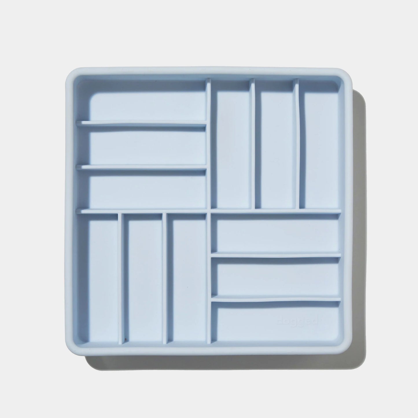 3-in-1 parquet slow feeder bowl (sky)