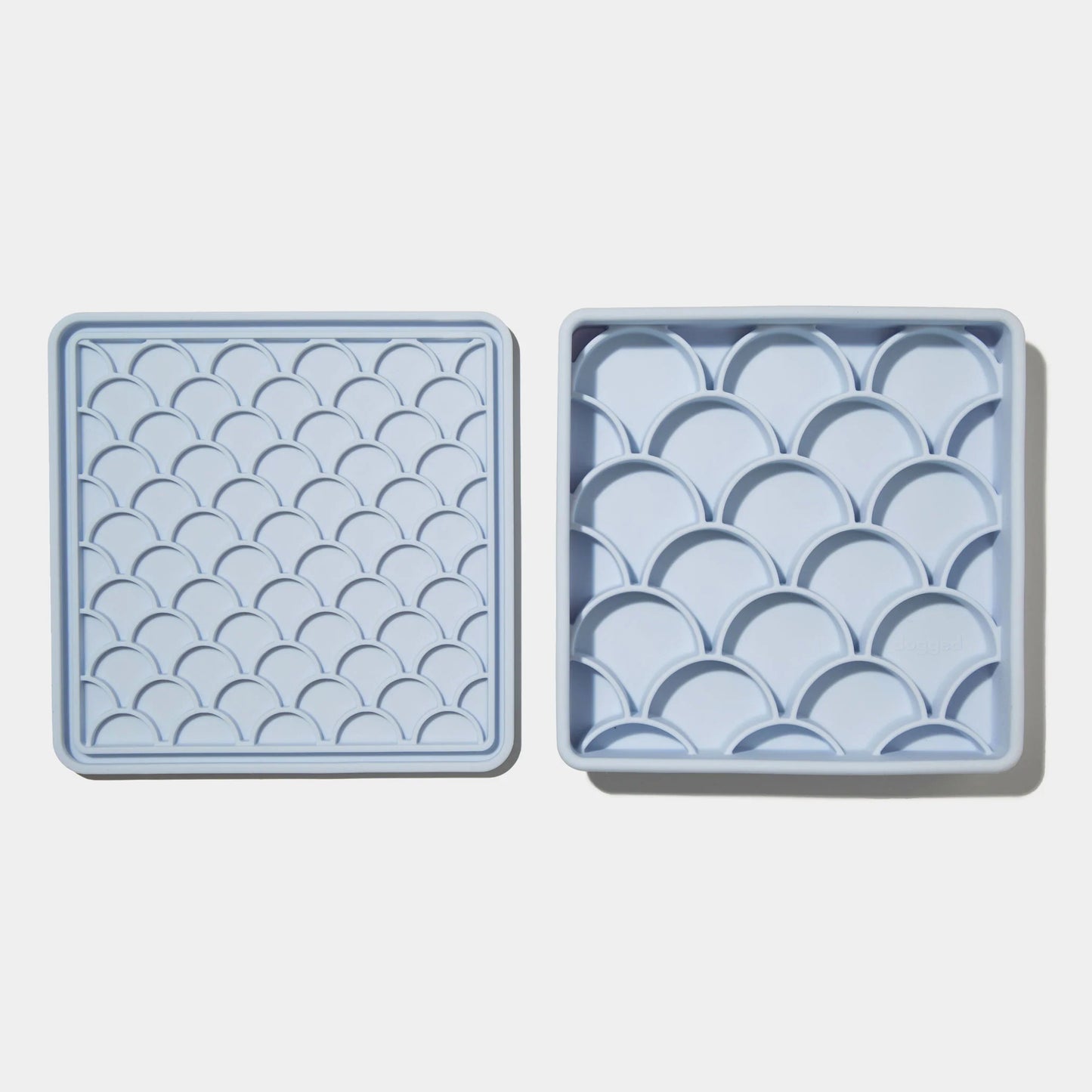 3-in-1 fish scale slow feeder bowl (sky)