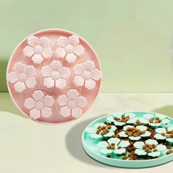 Hibiscus Flower Slow Feeder Mat