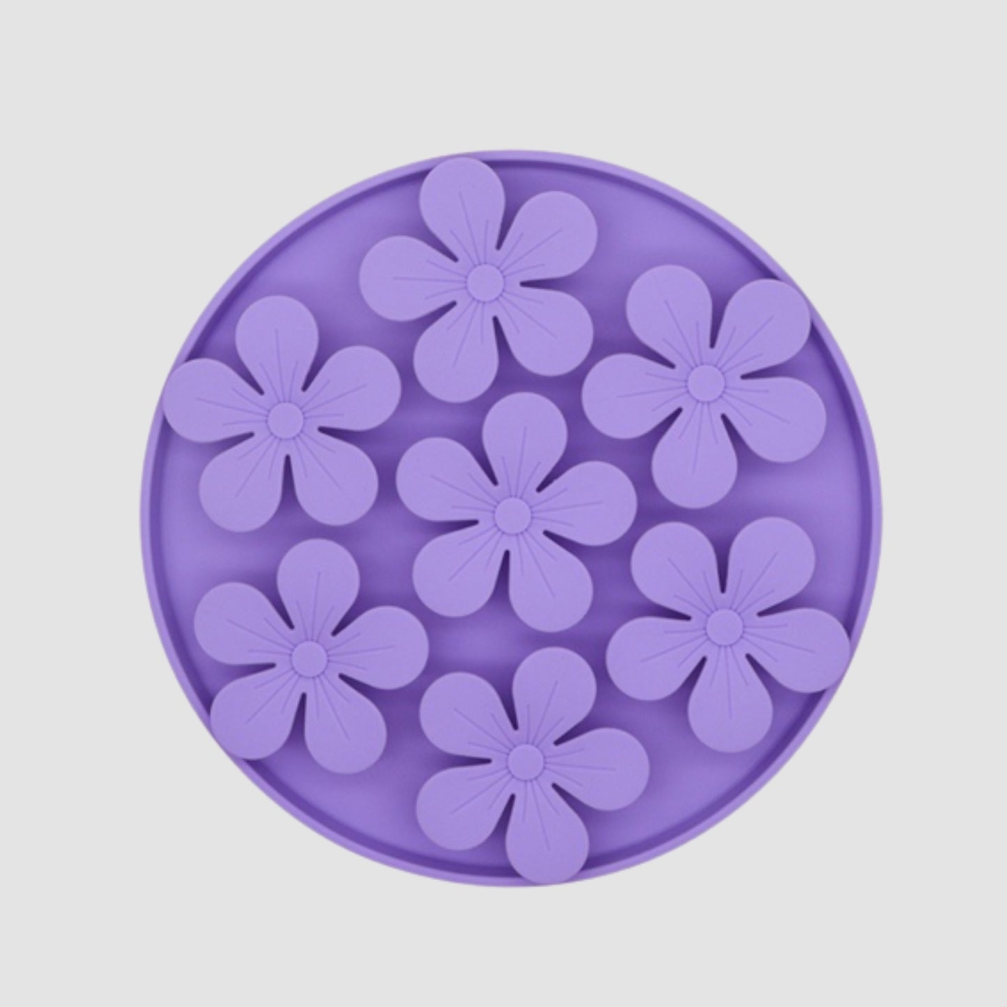 Periwinkle Flower Slow Feeder Mat