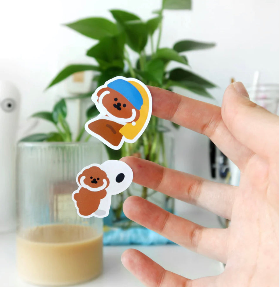Puppy Hobbies Glossy Sticker Sheet