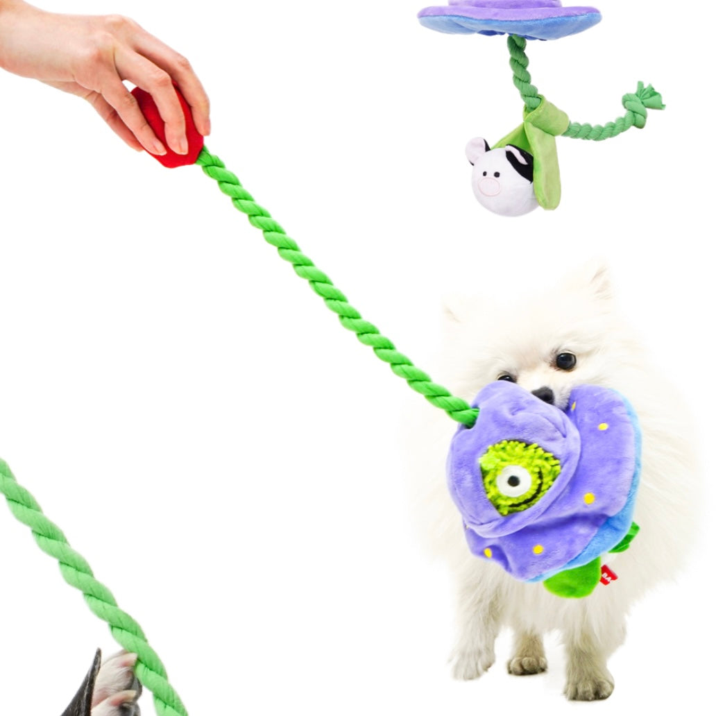 Alien Cow Abduction Tug Toy