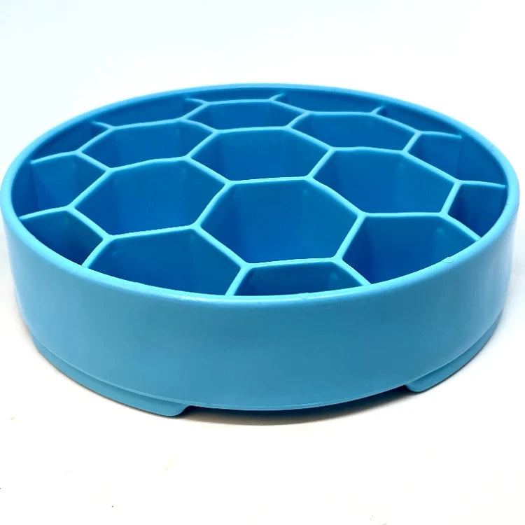 Honeycomb Design Enrichment Slow Feeder Bowl