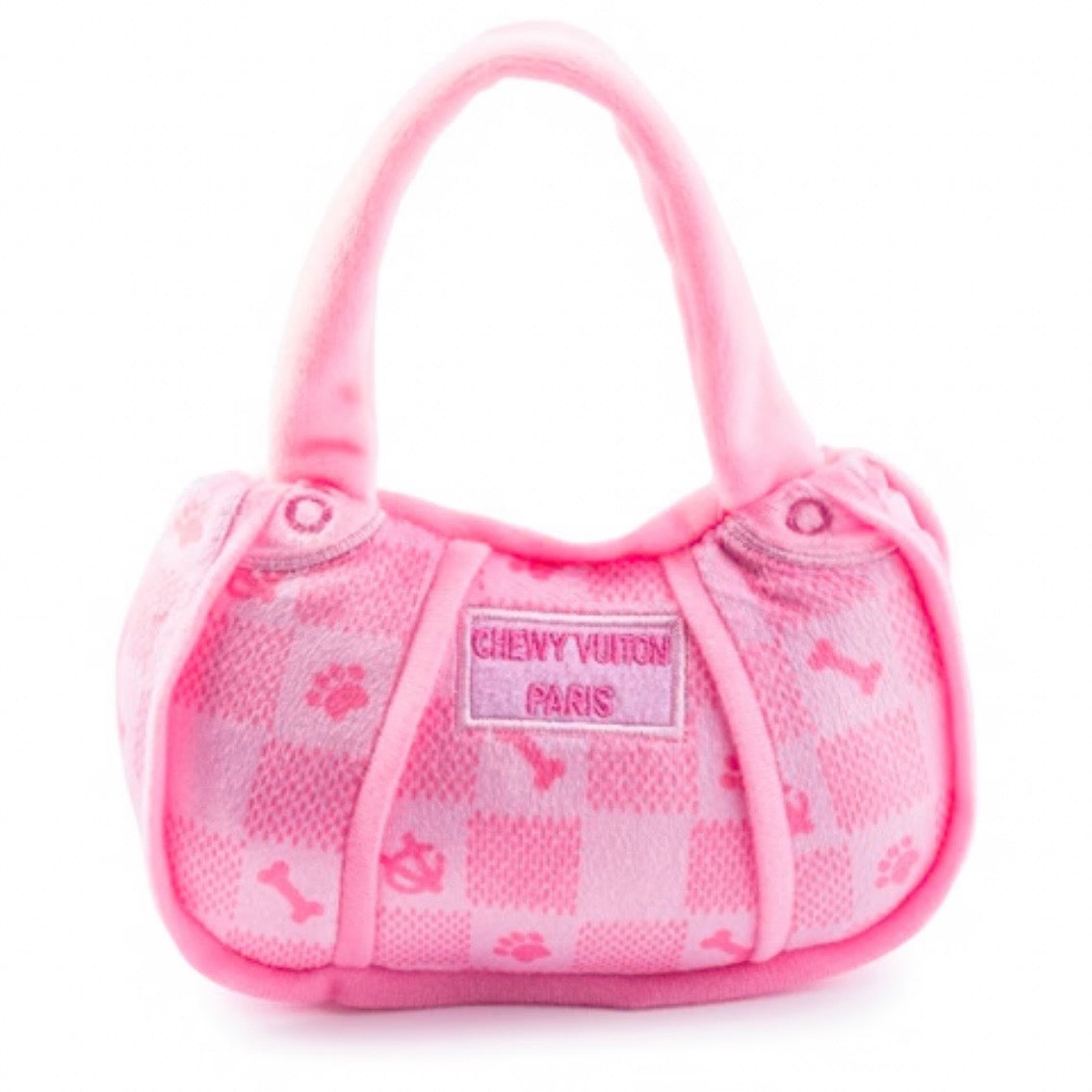 Pink Checker Chewy Vuiton Handbag