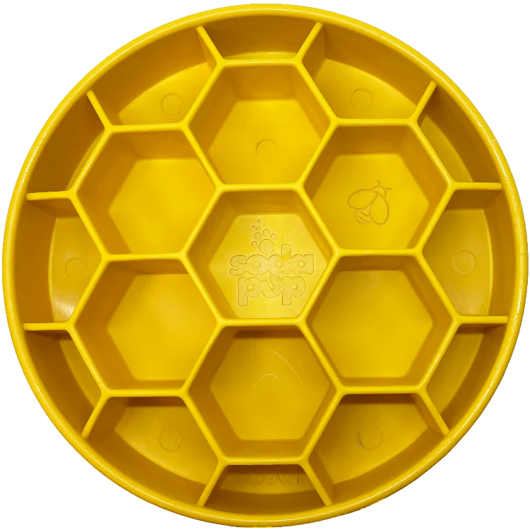 Honeycomb Design Enrichment Slow Feeder Bowl