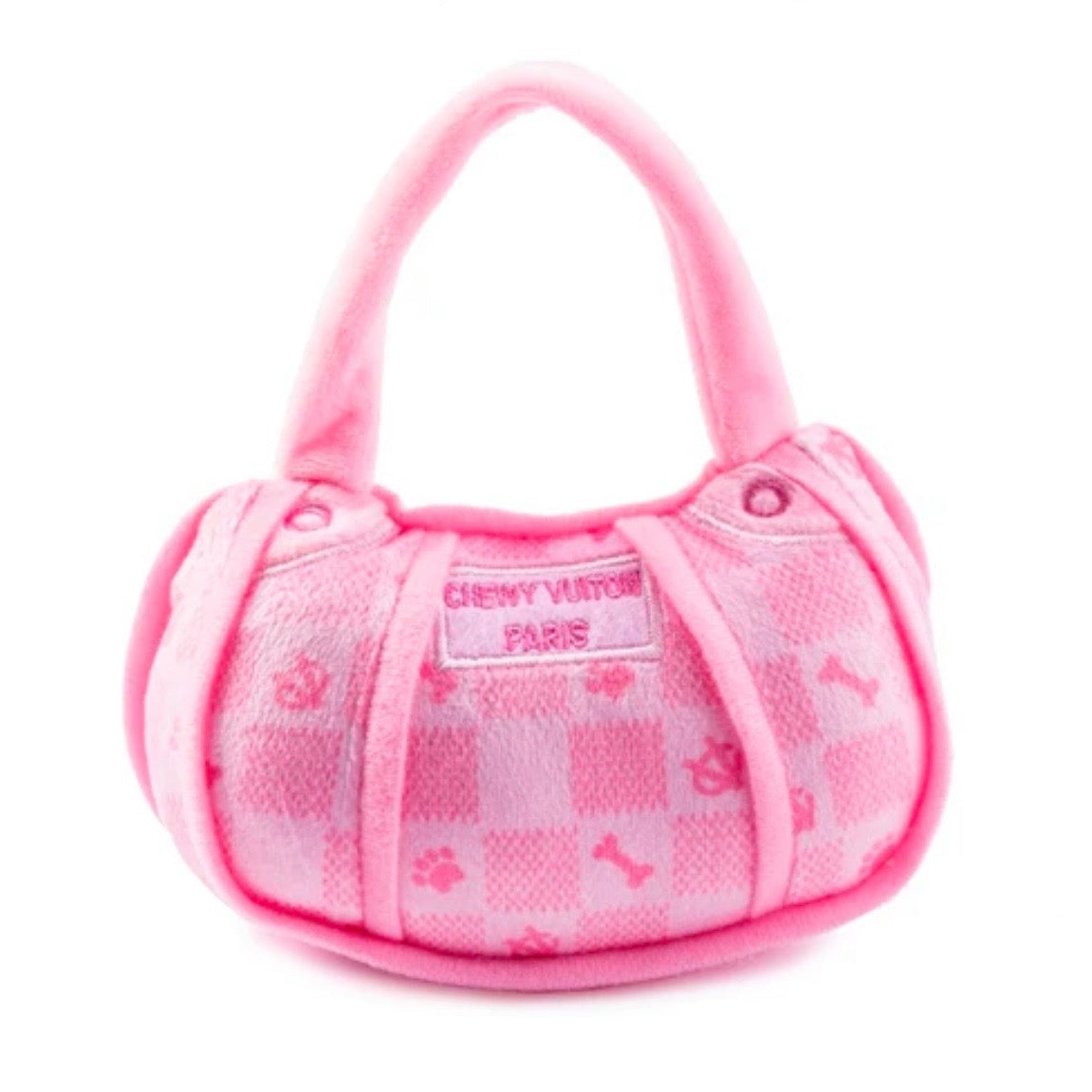 Pink Checker Chewy Vuiton Handbag