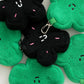 Black Flower Poop Bag Pouch