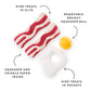 Bacon and Egg Interactive Toy Set