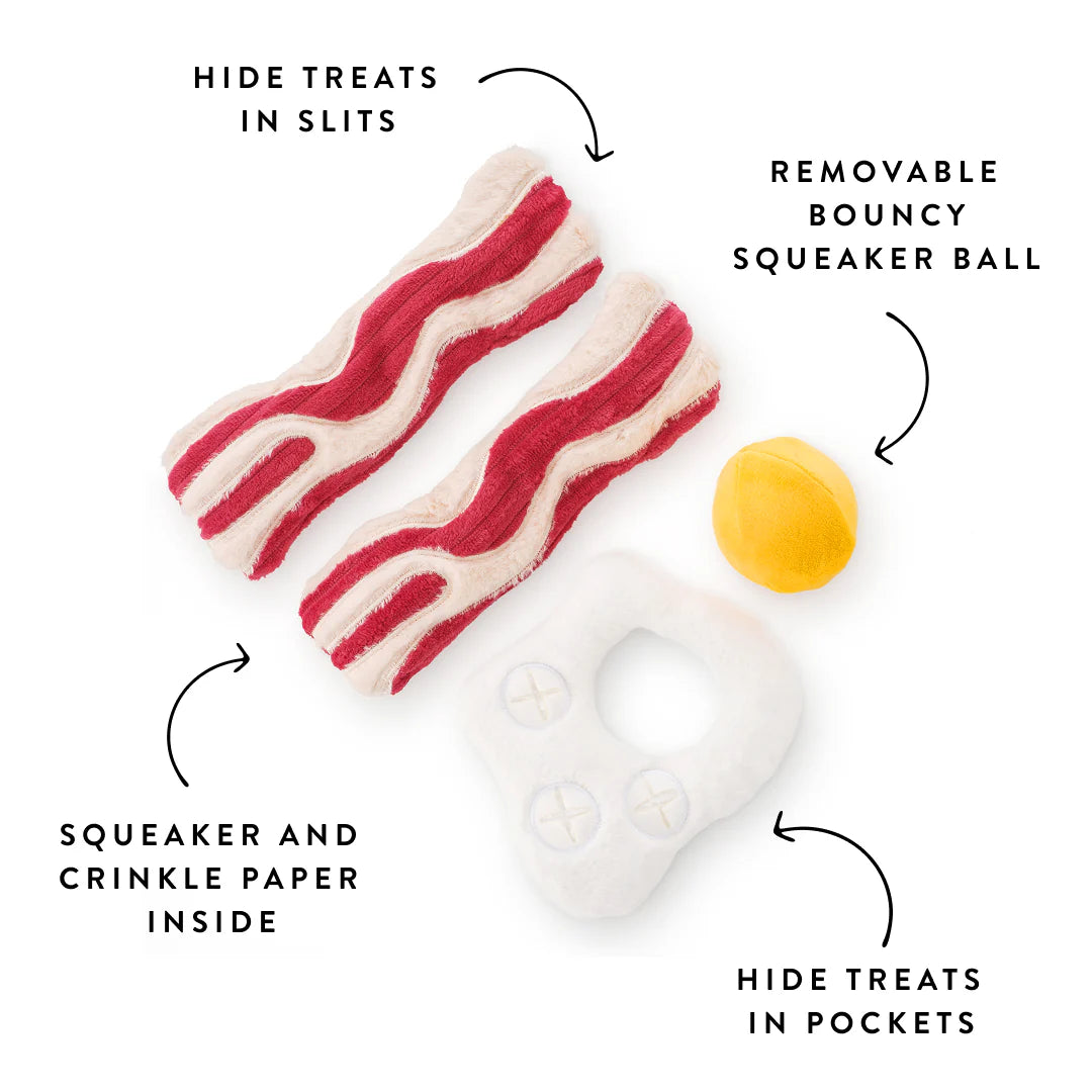 Bacon and Egg Interactive Toy Set