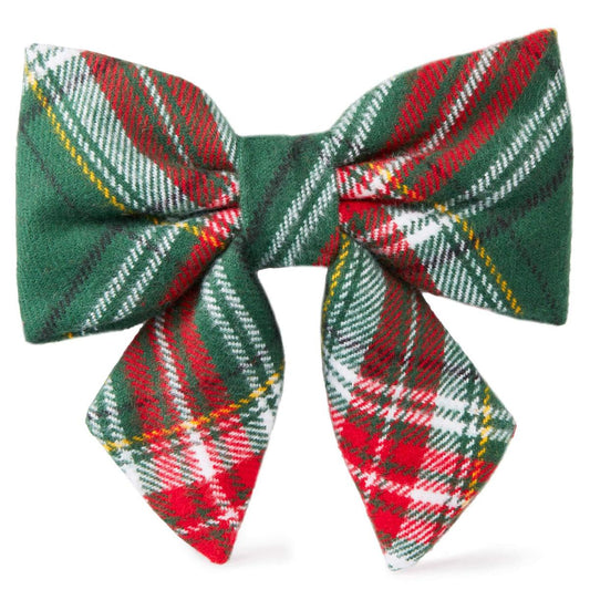 Holly Jolly Flannel Sailor Bow