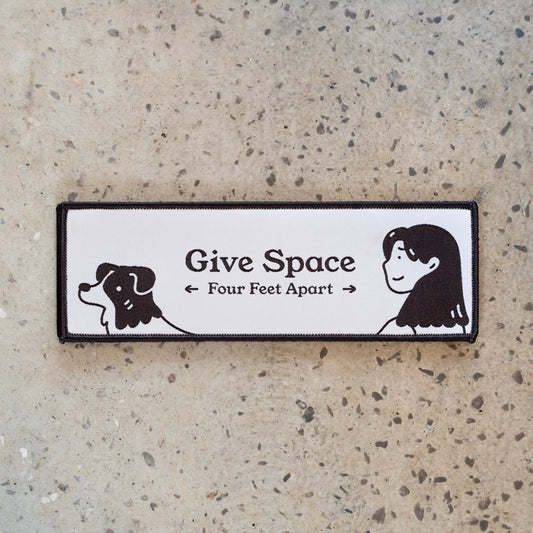 *NEW* Give Space Woven Leash Patch