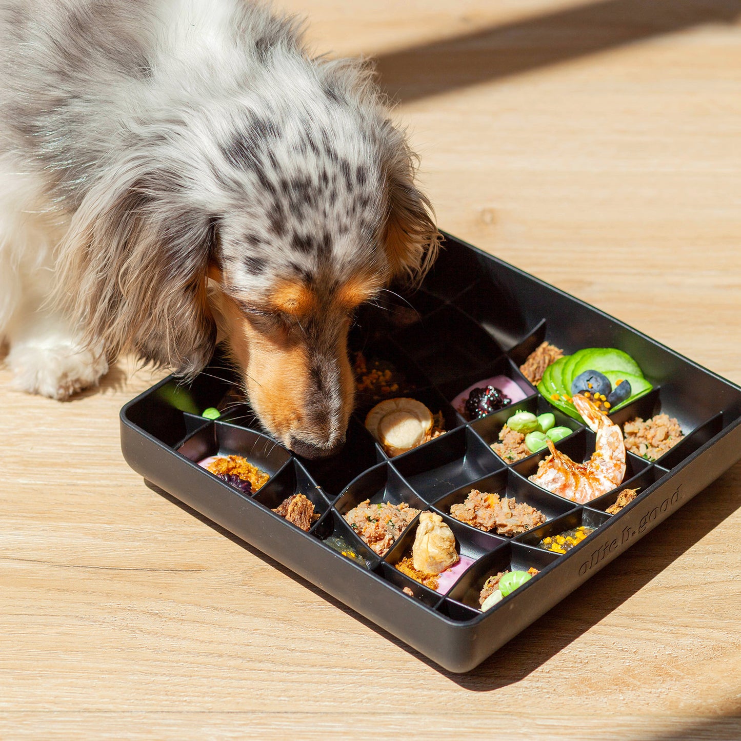 wavies slow feeder bowl | blackberry