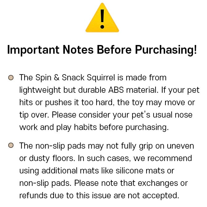 Spin & Snack Squirrel Interactive Toy