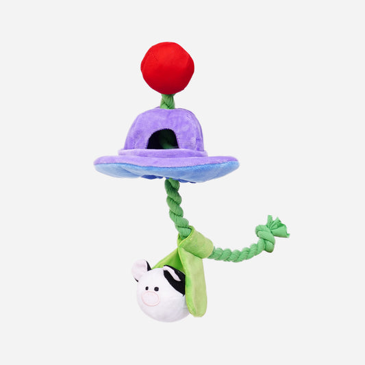 Alien Cow Abduction Tug Toy