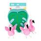 Flamingos in Monstera Interactive Toy