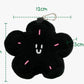 Black Flower Poop Bag Pouch