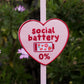 low social battery attachable patch