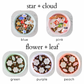 EMERY PETS BUNDLE | star cloud + flower leaf slow feeder bowl